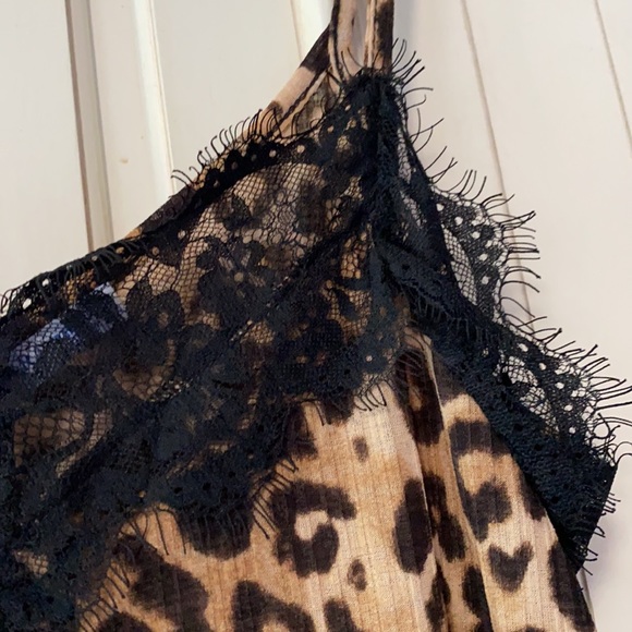 Lace Cheetah Tank - Picture 2 of 4